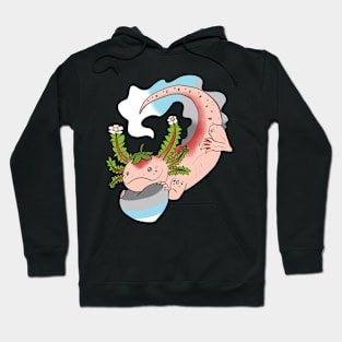 Demiboy Strawberry Axolotl Hoodie